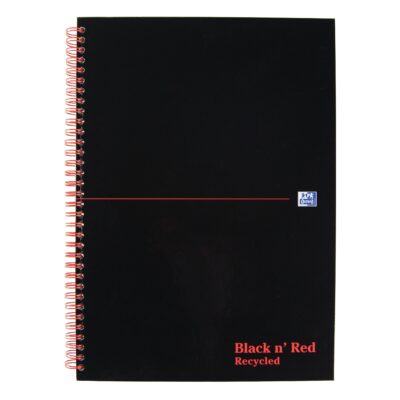 BnR A4 Recy Wire Hardback Notebook PK5