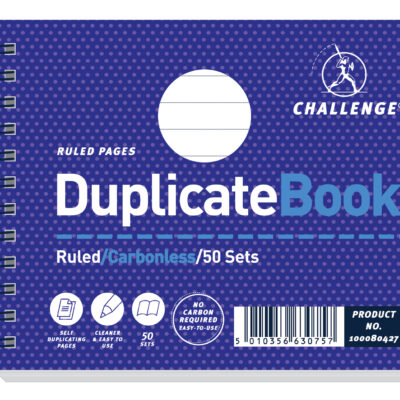 Chall Dup Bk Wirebnd Ruled 105x130mm PK5