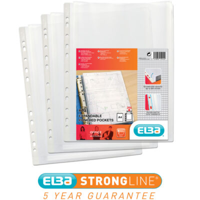 Elba A4 Clear Expanding Pkts PK10