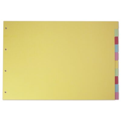 Elba Divider A3 Pastel Cd 10 Part 160gsm