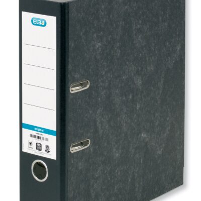 Elba Lever Arch File A4 Black 80mm PK10