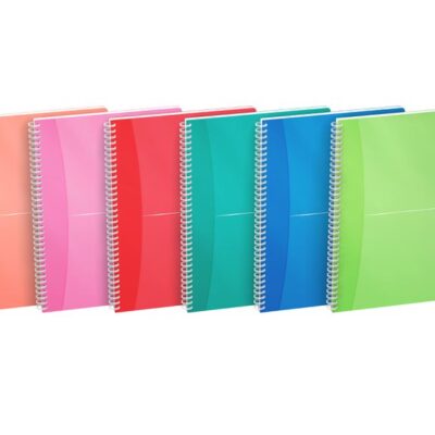 Oxford A4 Wirebound Poly Notebook PK5