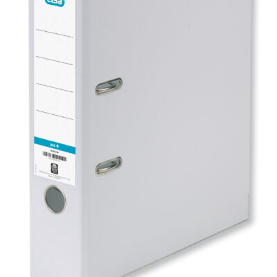 Elba Lever Arch A4 80mm Spine PP White