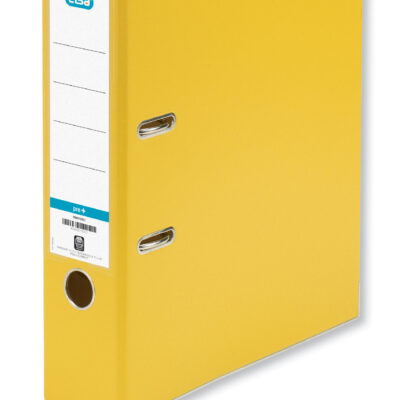 Elba Lever Arch A4 80mm Spine PP Yellow