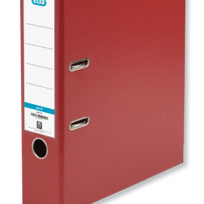 Elba PP Lever Arch A4 80mm Spine Red
