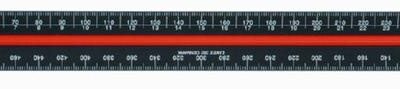 Linex 382 Triangular Scale Alu 30cm BK