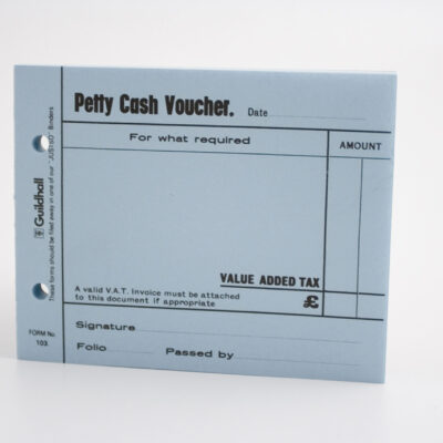 Ghall Petty Cash Voucher Pad BL PK5