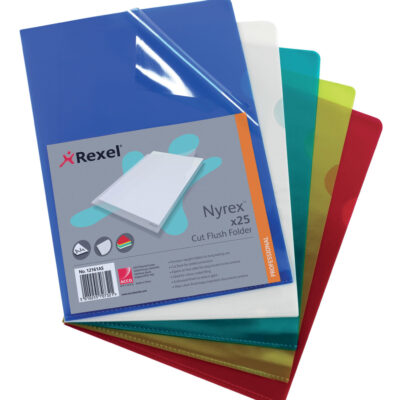Rx Nyrex Folder Cut Flush A4 Asstd P25