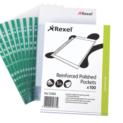 Rx Reinforced Top Open Pock A4 CL PK100