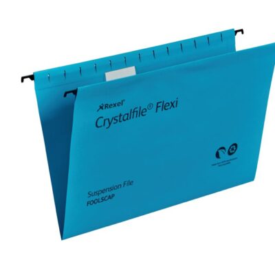 Rx Cryfil Flexi Foolscap V-Base BL PK50