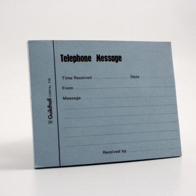 Guildhall Telephone Message Pad BL PK5