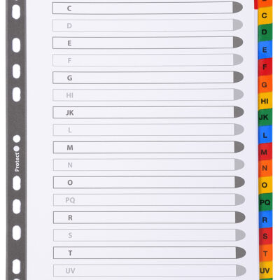 Exacompta 20 Part Dividers Mylar A-Z