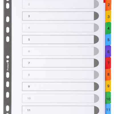 Exacompta 12 Part Printed Mylar Dividers
