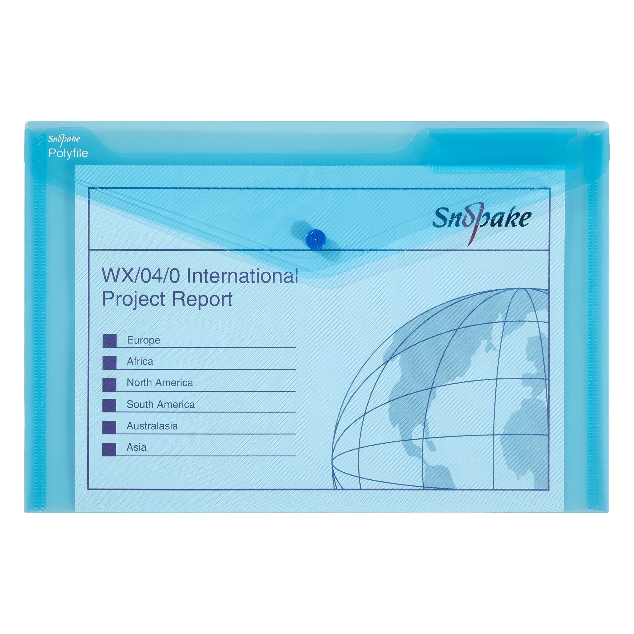 Polyfile Wallet F/S Blue PK5