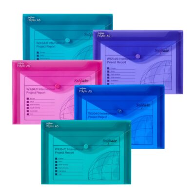 Polyfile Wallet A5 Electra Astd PK5