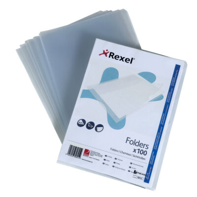 Rx SuperFine Folders A4 Clear PK100