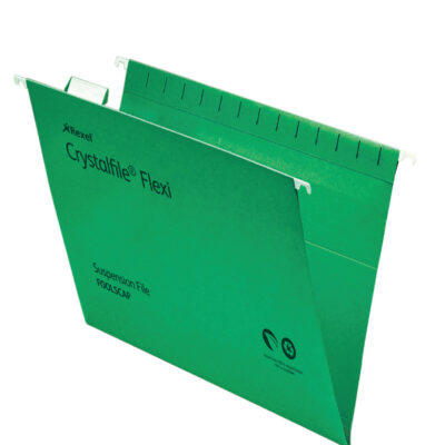 Rx Cryfil Flexi Foolscap V-Base GN PK50