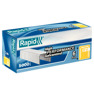 Leitz Rapid Galvanised Staples 6mm 13/6