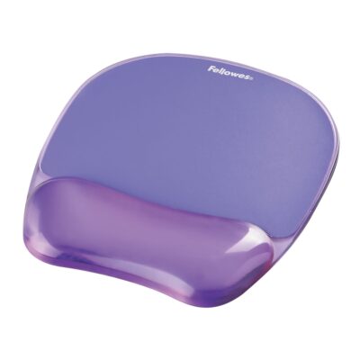 Crystal Mouse Pad and Wrist Rest Purple