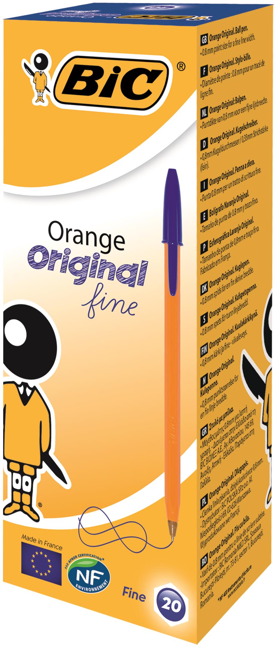 Bic Orange Ball Pen Fine BL PK20