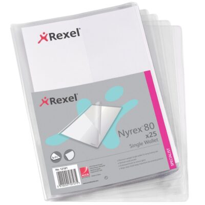 Rx Nyrex Wallet wt Pocket A4 Clear PK25