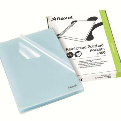 Rexel Cut Flush Folder A4 Clear PK100