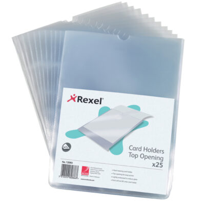 Rx Top Opening Card Holder A5 Clear PK25