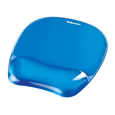 Fellowes Crystal Mousepad Wrist BL
