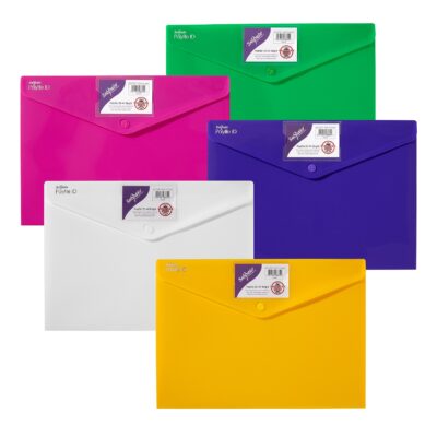 Polyfile ID Wallet A4 Brgt Astd PK5