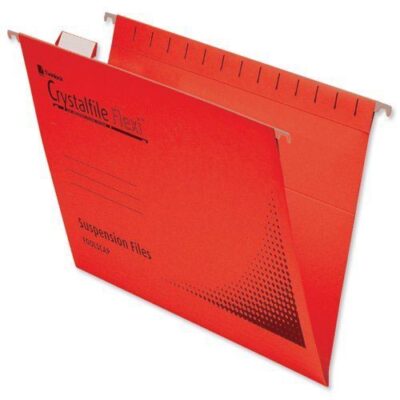 Rexel Susp Flexifile FC Red PK50