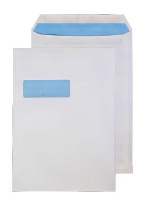 Pocket White Self Seal C4 Win 90gsm PK25