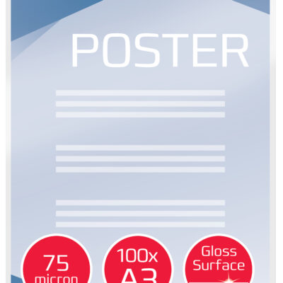 GBC Laminating Pouch A3 2x75 mic PK100