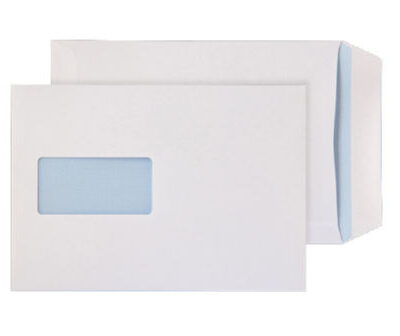 Pocket White Self Seal C5 Win 90gsm PK25