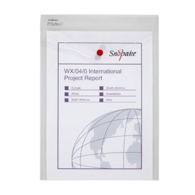Polyfile Portrait Wallet A4 CLR PK5