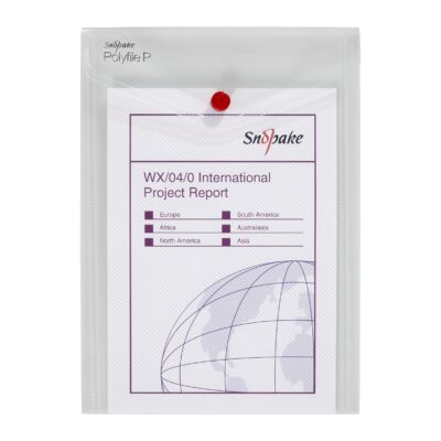 Polyfile Portrait Wallet A5 CLR PK5
