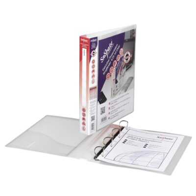 Ring Binder 4DRing A4 CLR PK10