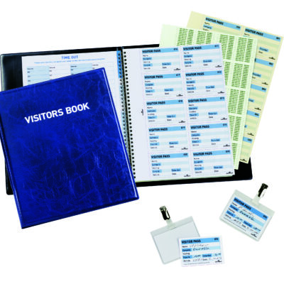 Visitor Book 100 with 100 Badge Refill 6