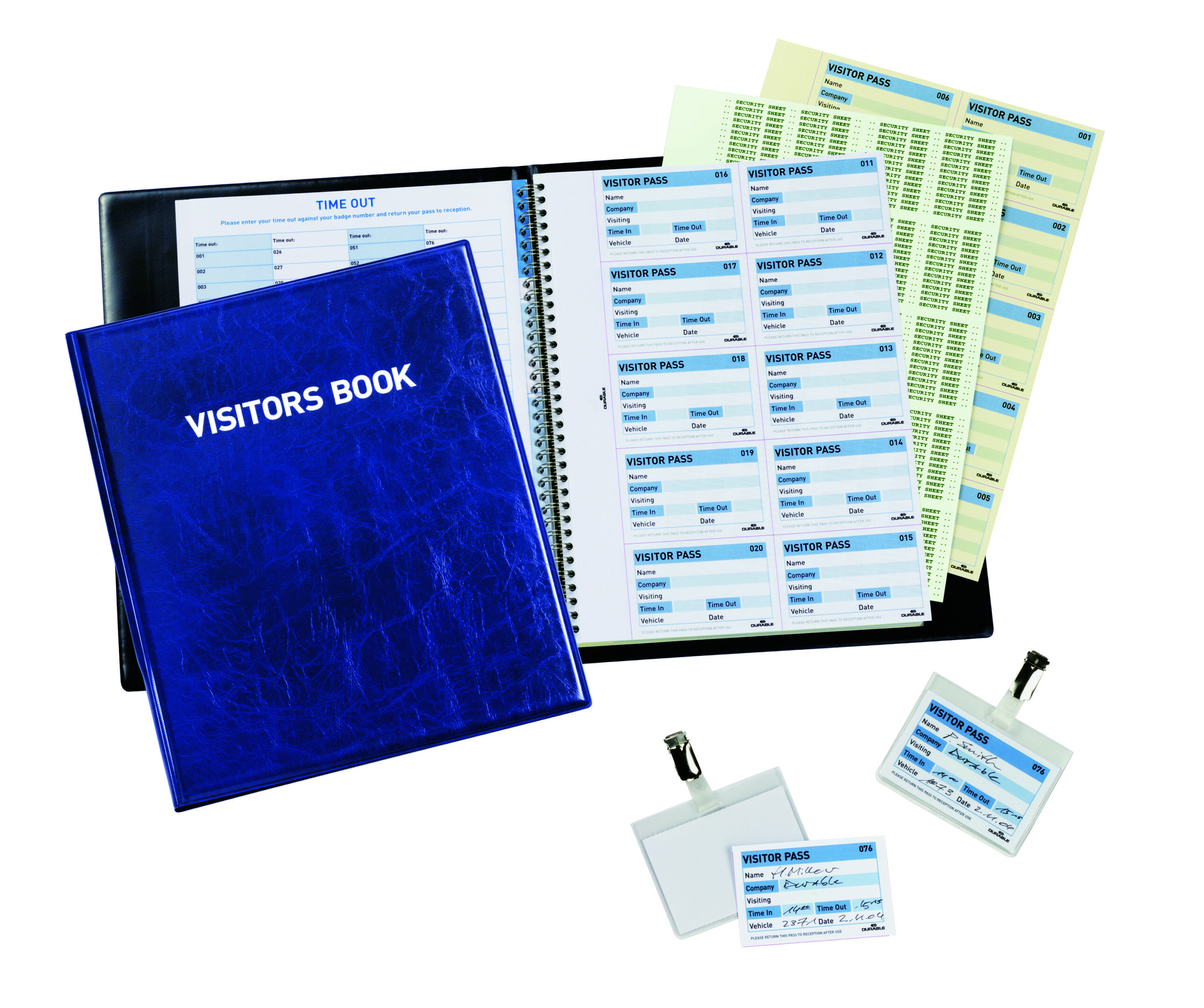 Visitor Book 100 with 100 Badge Refill 6