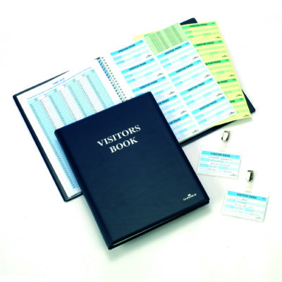 Visitor Book 300 with 100 Badge Refill 6