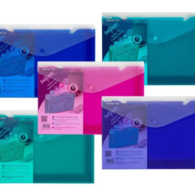 Polyfile Trio Wallet F/S Astd PK5