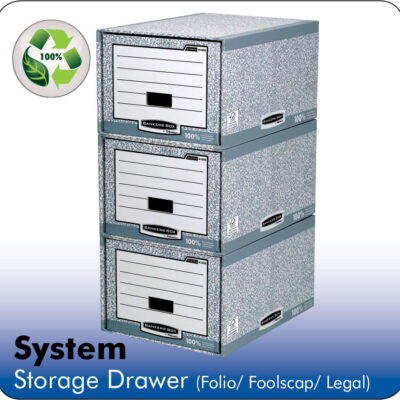 System Fscap Storage Drawer Grey PK5
