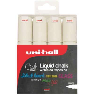 Uni Chalk C/ Tip Broad WT PK4