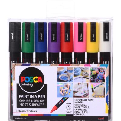 Posca PC-5M Paint Marker Asst Std PK8