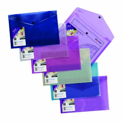 Snopake Polyfile Wallet A4 Astd PK5