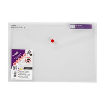 Polyfile Twin Pocket F/S CLR PK5