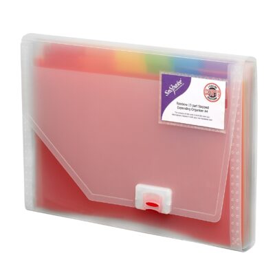 Rainbow 13part Expand Organiser A4