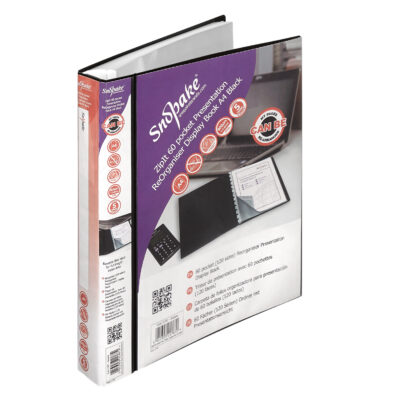 60pkt Organiser Display Book A4 BK