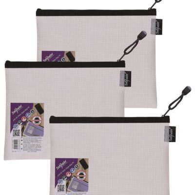EVA Mesh Zippa Bag A5 Black PK3