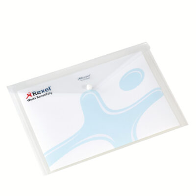 Rexel Popper Wallets A4 White PK5