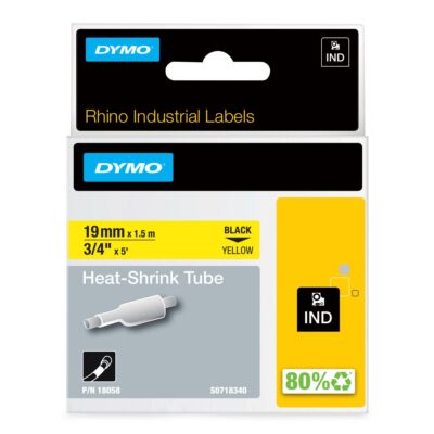 Rhino Heat Shrink Tube 19mm x 1.5m BK/Y
